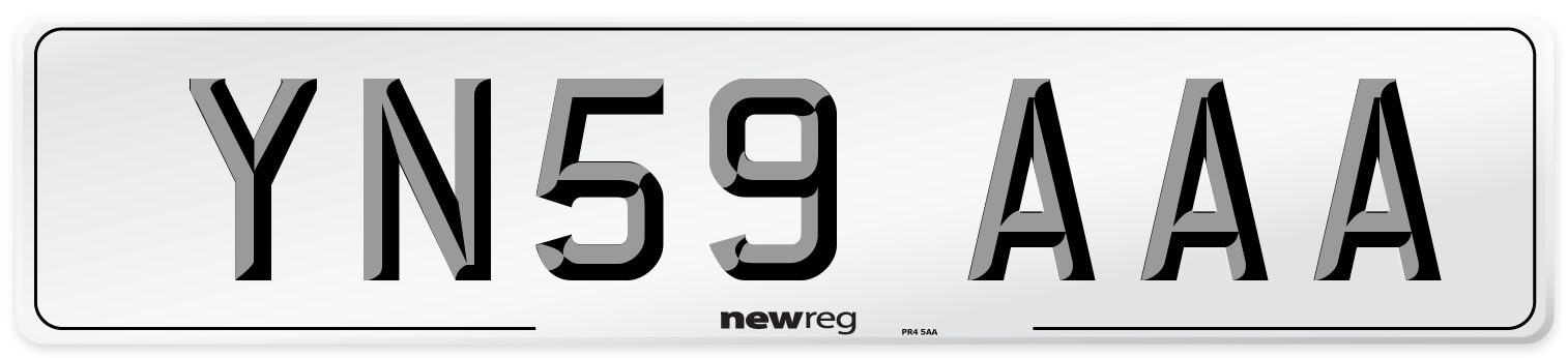YN59 AAA Number Plate from New Reg